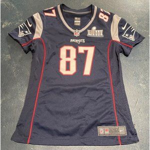 NFL Nike New England Patriots Rob Gronkowski Jersey L Large Women SuperBowl LII